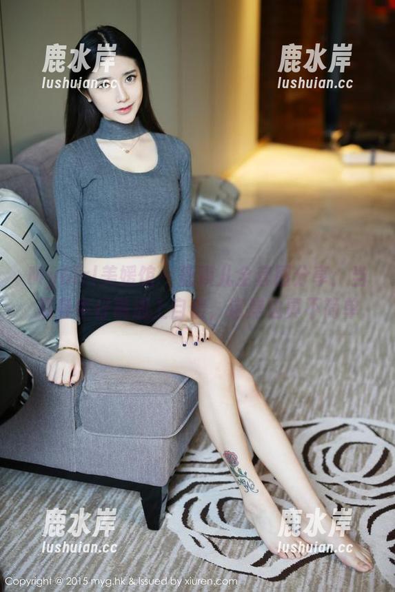 MyGirl美媛馆 - 唐琪儿全套图分享：当紧身牛仔裤遇上自信，这岸边真不简单